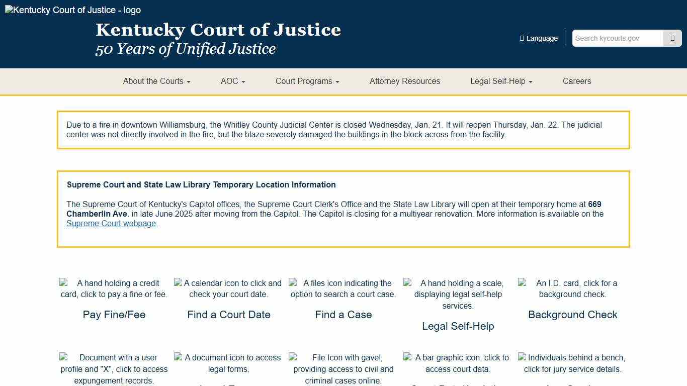 Kentucky Court of Justice - Kentucky Court of Justice